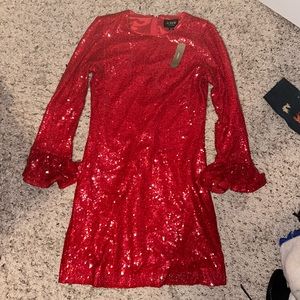 Red Sequin Dress NWT J Crew Collection